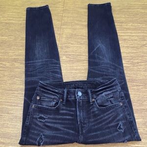 Factory Distressed 28 x 32 (31 actual) AEO American Eagle Next Level Flex Jeans